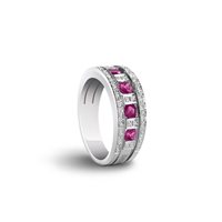 Anello Damiani Donna Belle Epoque in Oro bianco Rubino 0.83 Ct 20039700 - 20039700